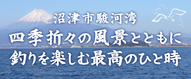 沼津市駿河湾 四季折々の風景とともに釣りを楽しむ最高のひと時